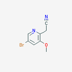 Structure of 2-(5-bromo-3-methoxypyridin-2-yl)acetonitrile
