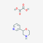Structure of 2-(PYRIDIN-3-YL)MORPHOLINE OXALATE