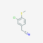 Structure of 2-(3-Chloro-4-(methylthio)phenyl)acetonitrile