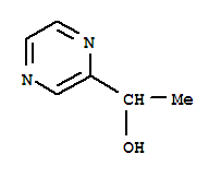 1-(2-吡嗪基)-1-乙醇结构式