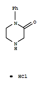 Structure of 1-PHENYLPIPERAZIN-2-ONE HYDROCHLORIDE