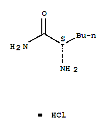 Structure of L-2-AMINOHEXANOIC ACID AMIDE HCL