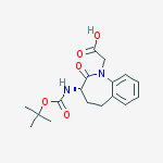 Structure of (S)-(3-N-BOC-AMINO-2-OXO-2,3,4,5-TETRAHYDRO-BENZO[B]AZEPIN-1-YL)-ACETIC ACID