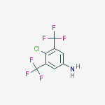 Structure of 3,5-Bis(Trifluoromethyl)-4-Chloroaniline