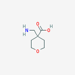 Structure of 4-(aminomethyl)oxane-4-carboxylic acid