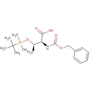 L-Threonine,O-[(1,1-dimethylethyl)dimethylsilyl]-N-[(phenylmethoxy)carbonyl]-结构式