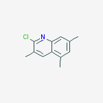 2-CHLORO-3,5,7-TRIMETHYLQUINOLINE结构式