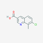 Structure of 7-CHLORO-8-METHYLQUINOLINE-3-CARBOXYLIC ACID