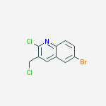 Structure of 6-Bromo-2-chloro-3-chloromethylquinolin
