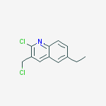 Structure of 2-CHLORO-3-CHLOROMETHYL-6-ETHYLQUINOLINE