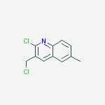 Structure of 2-CHLORO-3-CHLOROMETHYL-6-METHYL-QUINOLINE