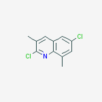 Structure of 2,6-DICHLORO-3,8-DIMETHYLQUINOLINE