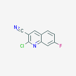 Structure of 2-CHLORO-7-FLUOROQUINOLINE-3-CARBONITRILE