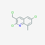 Structure of 3-CHLOROMETHYL-2,6-DICHLORO-8-METHYLQUINOLINE