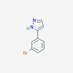 Structure of 5-(3-BROMOPHENYL)-1H-PYRAZOLE