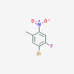 Structure of Benzene, 1-bromo-2-fluoro-5-methyl-4-nitro-