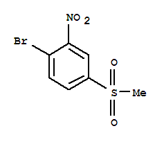 Structure of 1-BROMO-4-(METHYLSULPHONYL)-2-NITROBENZENE