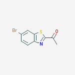 Structure of 1-(6-bromo-1,3-benzothiazol-2-yl)ethanone