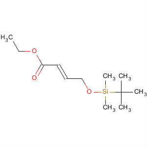 Structure of 2-Butenoic acid, 4-[[(1,1-dimethylethyl)dimethylsilyl]oxy]-, ethyl ester,(E)-