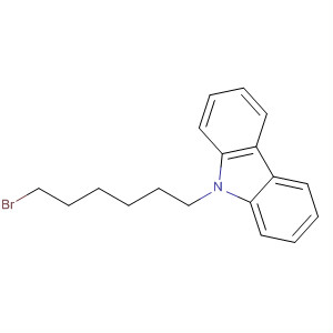 Structure of 9H-Carbazole, 9-(6-bromohexyl)-