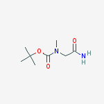Carbamic acid, (2-amino-2-oxoethyl)methyl-, 1,1-dimethylethyl ester结构式