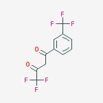 Structure of 4,4,4-trifluoro-1-[3-(trifluoromethyl)phenyl]butane-1,3-dione