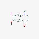 7-fluoro-6-methoxy-1,4-dihydroquinolin-4-one结构式