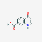 Structure of 4-Oxo-1,4-dihydroquinoline-7-carboxylic acid