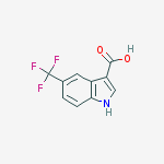 Structure of 1H-INDOLE-3-CARBOXYLIC ACID,5-(TRIFLUOROMETHYL)-