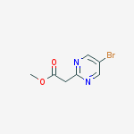 Structure of methyl 2-(5-bromopyrimidin-2-yl)acetate
