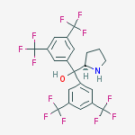 Structure of (R)-alpha,alpha-Bis[3,5-bis(trifluoromethyl)phenyl]-2-pyrrolidinemethanol