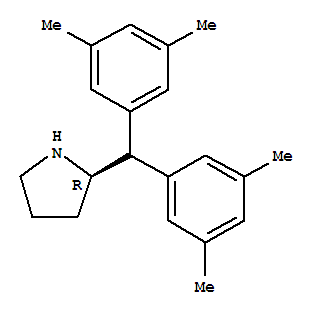 Structure of (R)-2-[Bis(3,5-dimethylphenyl)methyl]pyrrolidine