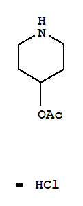 Structure of ACETIC ACID PIPERIDIN-4-YL ESTER HYDROCHLORIDE