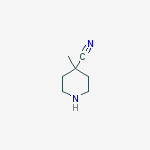 4-methylpiperidine-4-carbonitrile结构式