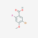 Structure of 5-bromo-2-fluoro-4-methoxyBenzoic acid
