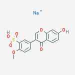 Sodium formononetin-3'-sulfonate结构式