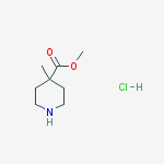 Structure of methyl 4-methylpiperidine-4-carboxylate hydrochloride