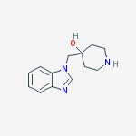 Structure of 4-(benzimidazol-1-ylmethyl)piperidin-4-ol