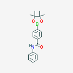 Structure of N-phenyl-4-(4,4,5,5-tetramethyl-1,3,2-dioxaborolan-2-yl)benzamide