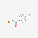 Structure of 2-BROMO-1-(5-CHLOROPYRIDIN-2-YL)ETHANONE
