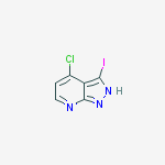 Structure of 4-Chloro-3-iodo-1H-pyrazolo[3,4-b]pyridine