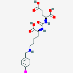 Structure of (2s)-2-[[(1s)-1-carboxy-5-[(4-iodophenyl)methylamino]pentyl]carbamoylamino]pentanedioic Acid