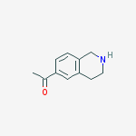 Structure of 1-(1,2,3,4-tetrahydroisoquinolin-6-yl)ethanone