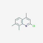 Structure of 2-chloro-4,7,8-trimethylquinoline(SALTDATA: FREE)