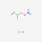 1-(AMINOOXY)PROPAN-2-OL HYDROCHLORIDE结构式