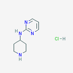 Structure of N-piperidin-4-ylpyrimidin-2-amine,hydrochloride