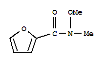 N-甲基-N-甲氧基-2-呋喃甲酰胺结构式
