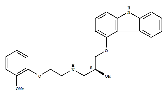 Structure of (S)-(-)-CARVEDILOL