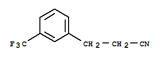 Structure of 3-[3-(TRIFLUOROMETHYL)PHENYL]PROPANENITRILE