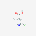 2-Chloro-5-methylisonicotinic acid结构式
